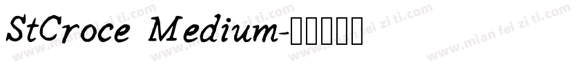 StCroce Medium字体转换
